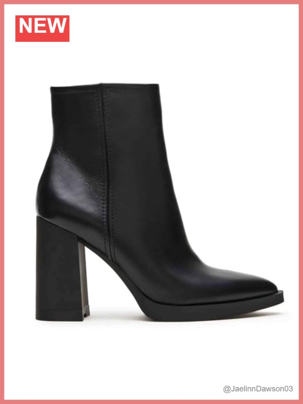 Women's Pointed Toe Ankle Boots Chunky Heels Side Zipper Booties